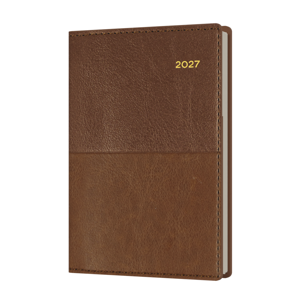 Collins 2027 Calendar Year Diary - Vanessa 355 B7R WTV Tan