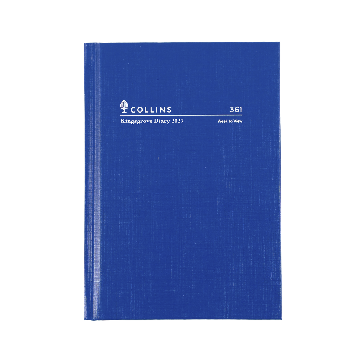 Collins 2027 Calendar Year Diary - Kingsgrove 361 A6 WTV Blue