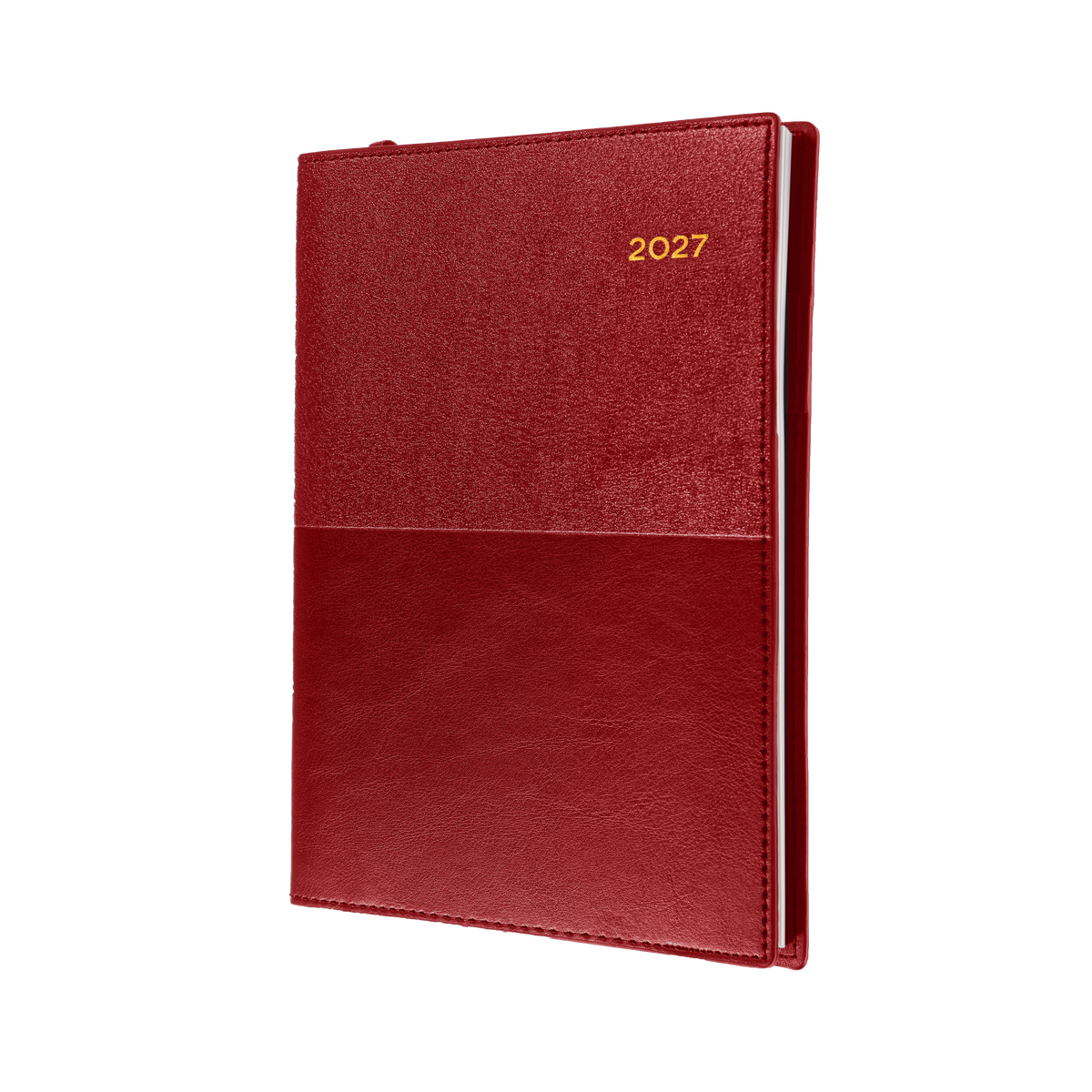 Collins 2027 Calendar Year Diary - Vanessa 365 Spiral A6 WTV Red