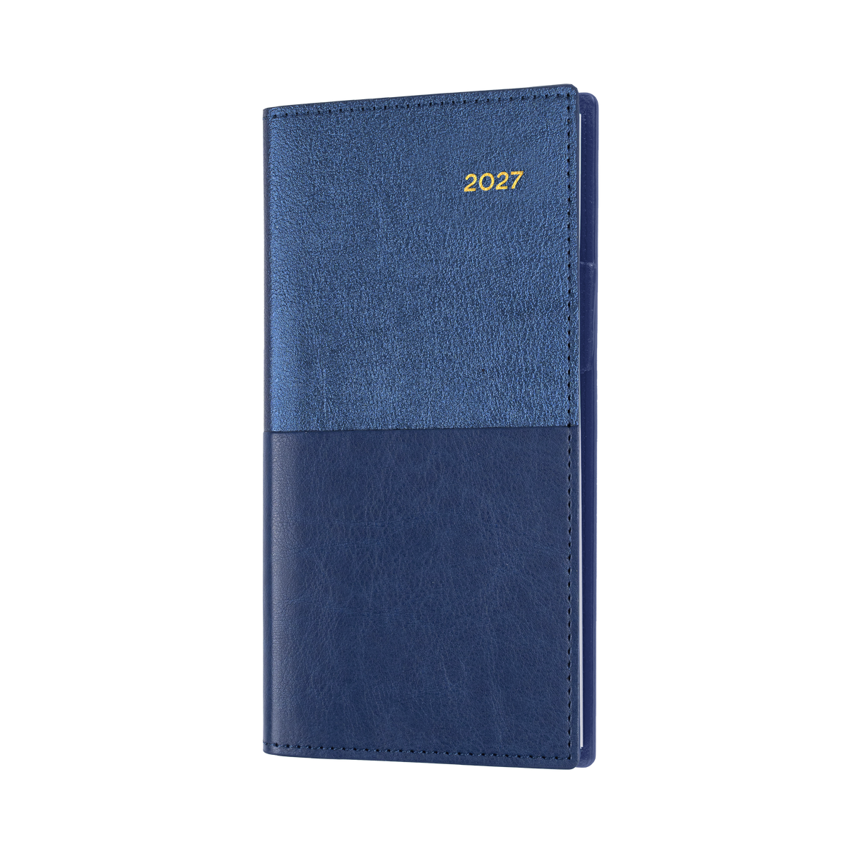 Collins 2027 Calendar Year Diary - Vanessa 375 Spiral B6/7 Slim WTV Blue