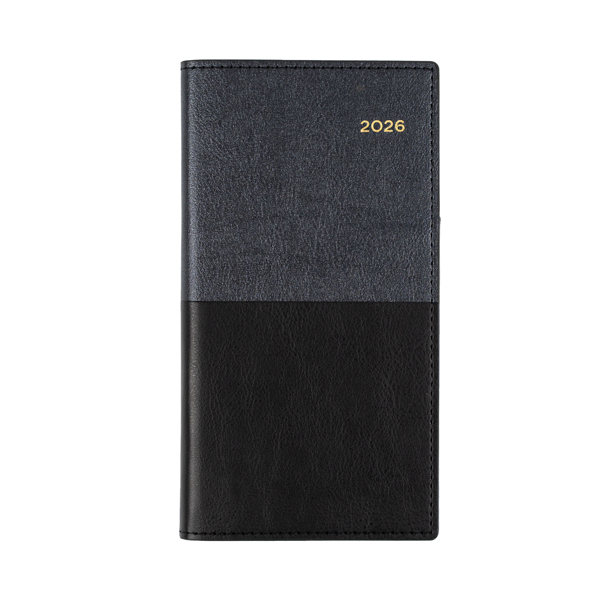 Collins 2026 Calendar Year Diary - Vanessa 375 Spiral B6/7 Slim WTV Black