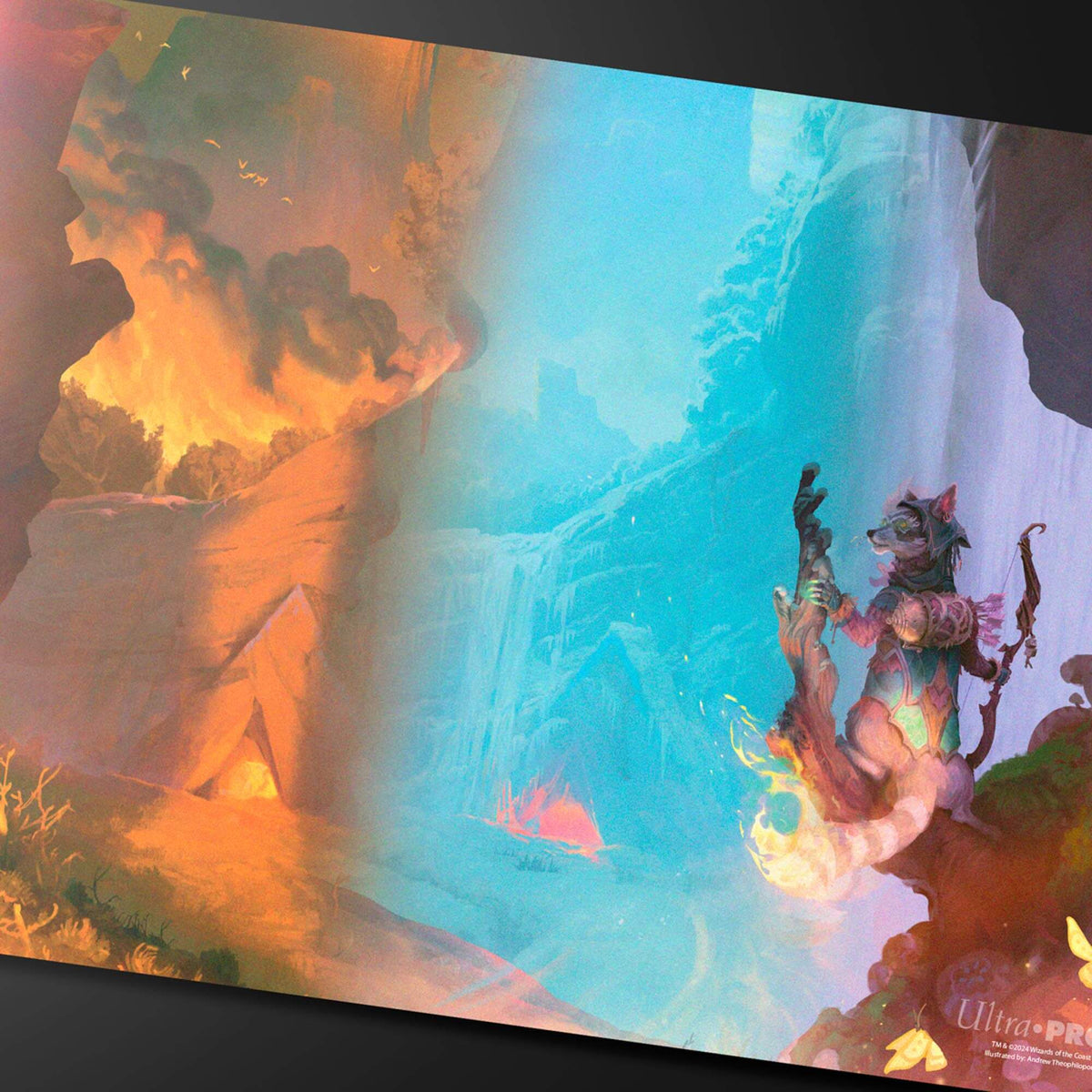 ULTRA PRO Magic MTG Playmat - Bloomburrow Season Lands: Mountain