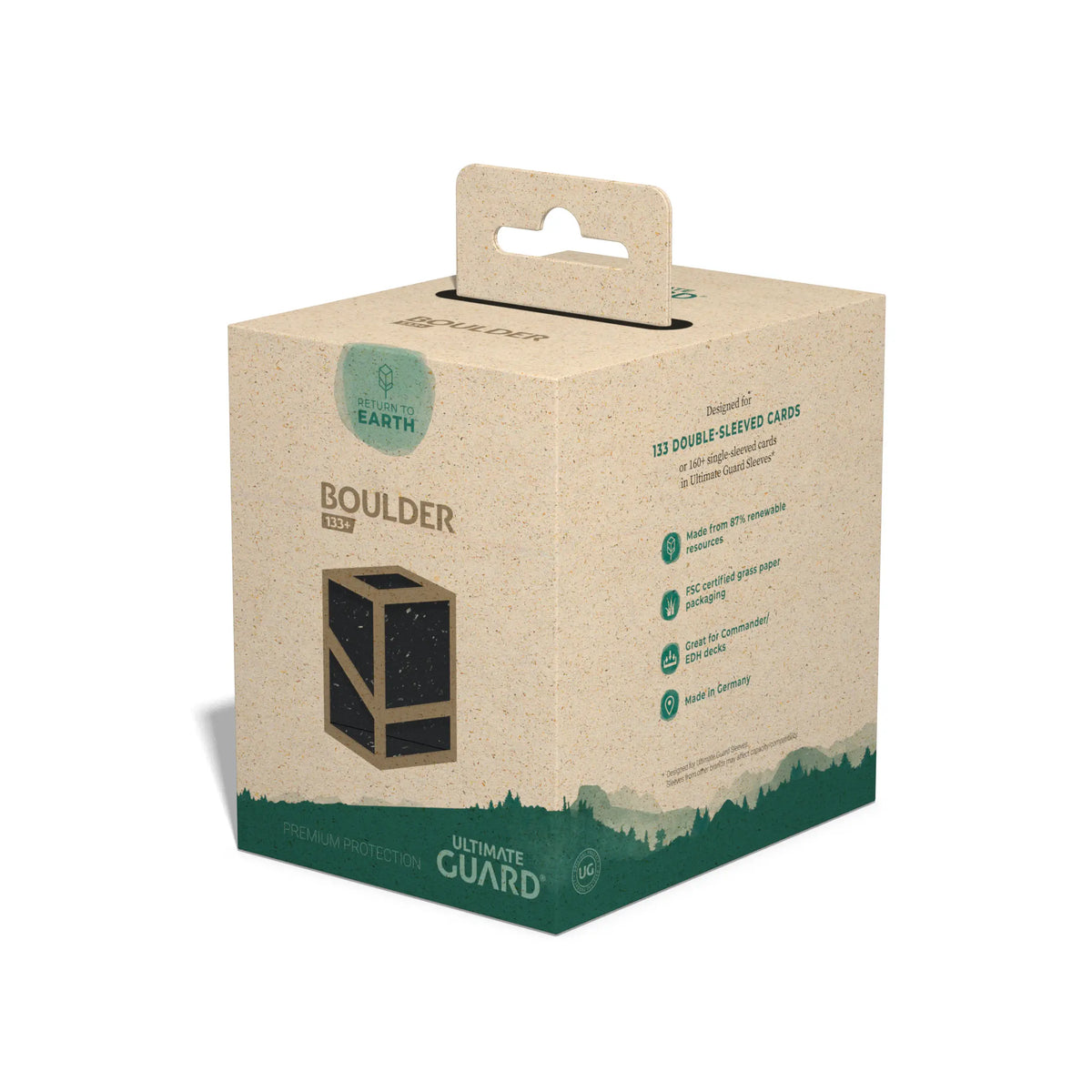 Ultimate Guard Boulder 133+ Return to Earth Deck Box - Black