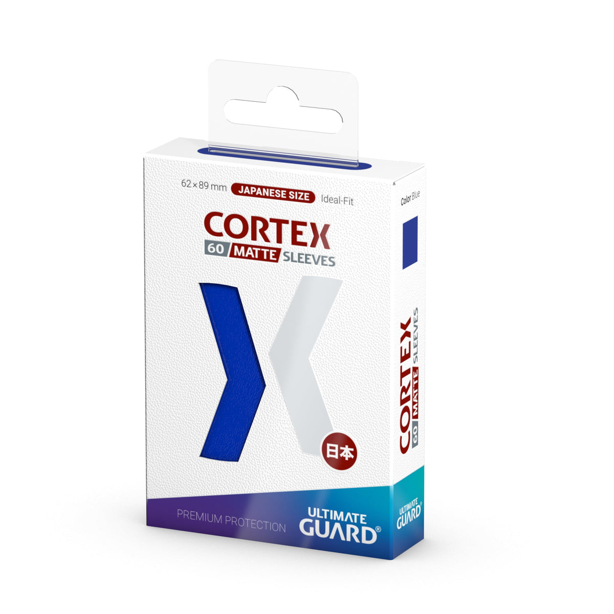 Ultimate Guard Cortex Matte Sleeves - Blue - Japanese-Size (60 Sleeves)