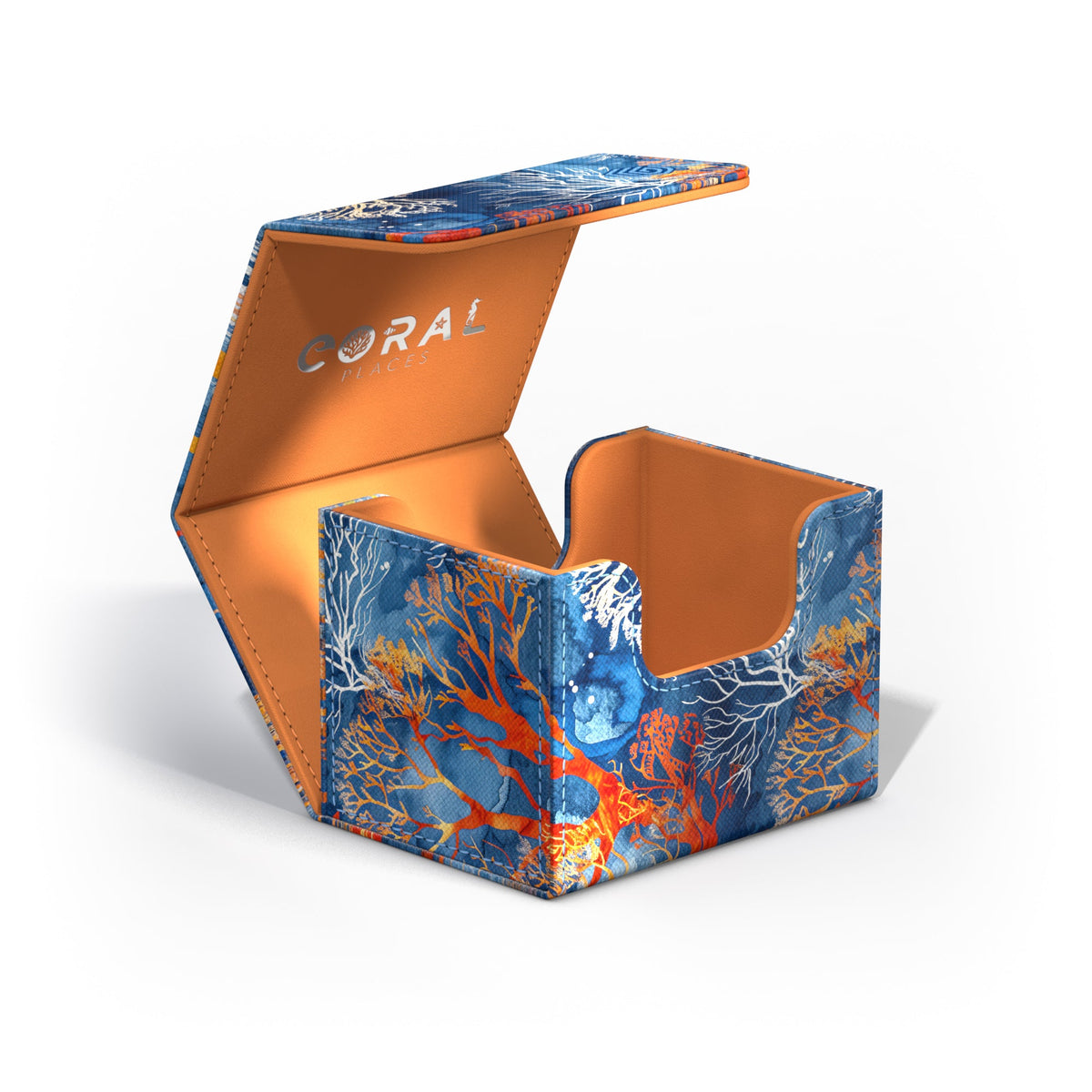 Ultimate Guard XenoSkin Sidewinder 100+ Deck Box - Fiery Reef (2025 Exclusive: Coral Places)