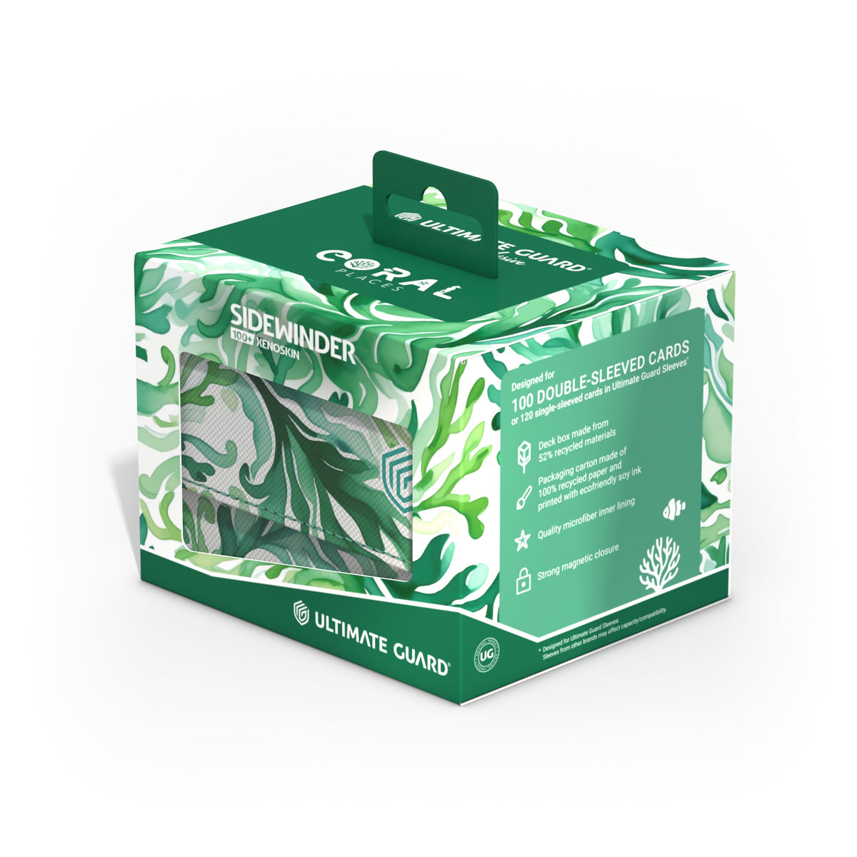 Ultimate Guard XenoSkin Sidewinder 100+ Deck Box - Kelp Forest (2025 Exclusive: Coral Places)