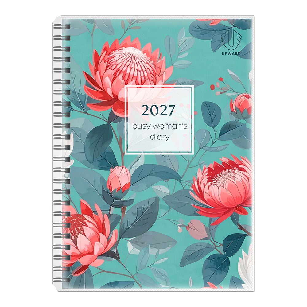 Upward 2027 Calendar Year Diary - Busy Woman's 4404 A5 WTV Waratah