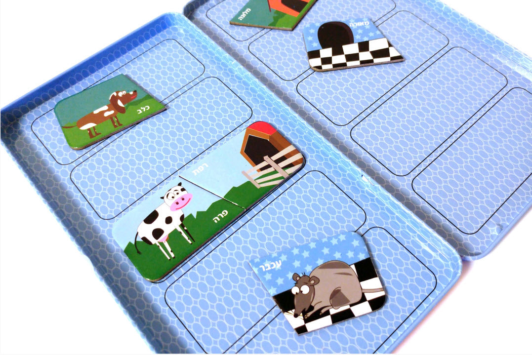 Magnetic Animal Homes - Travel Tin (The Purple Cow)