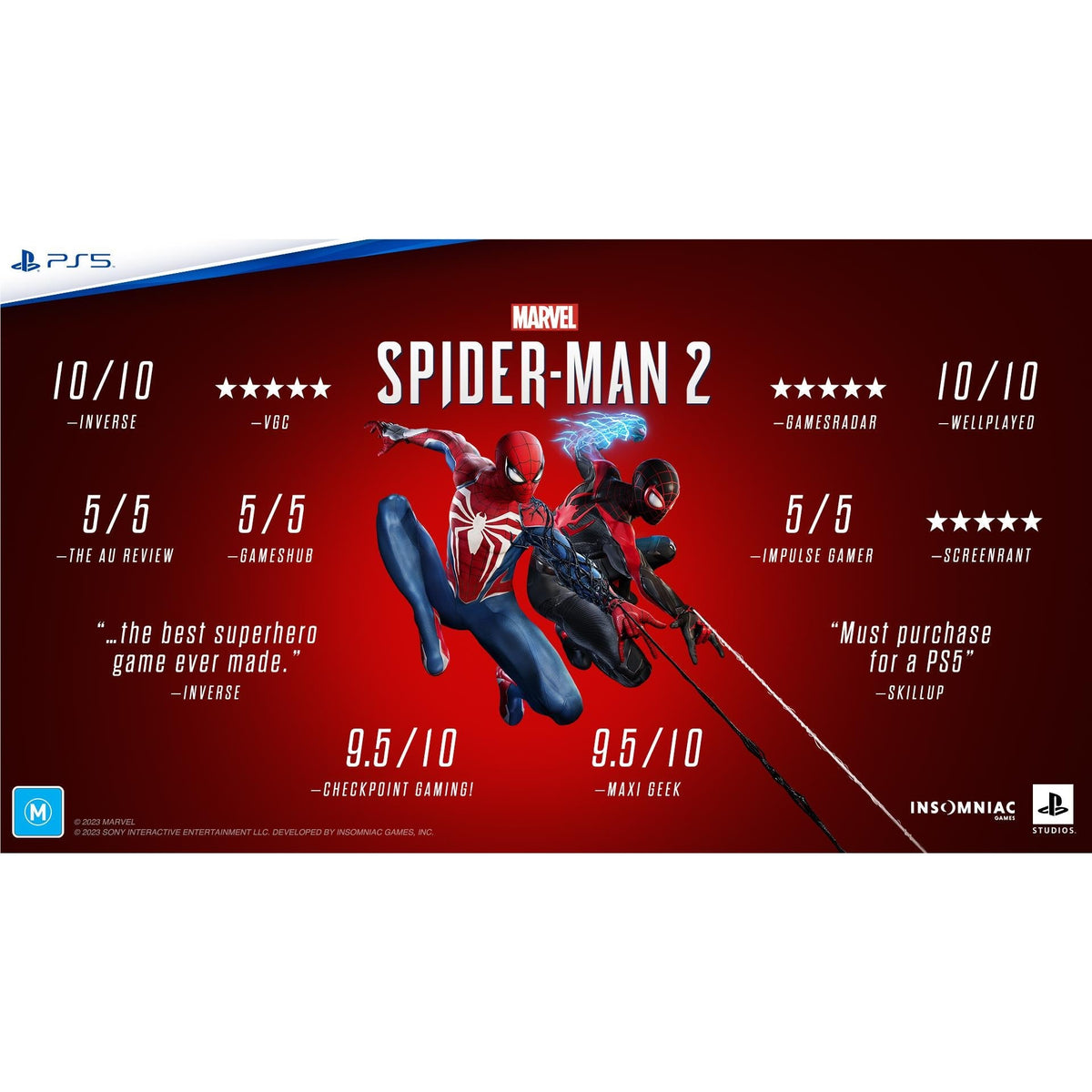 PS5 PlayStation 5 Console + Marvel's Spider-Man 2 Bundle