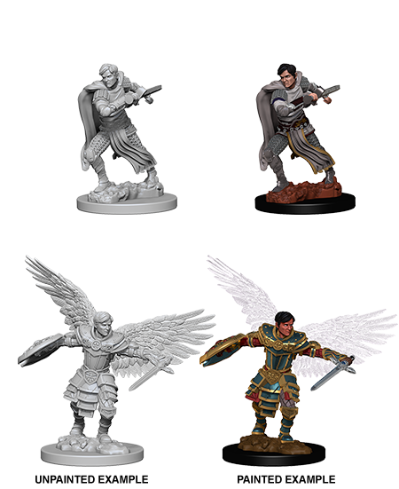 D&D - Male Aasimar Fighter (Nolzurs Marvelous Unpainted Miniatures)