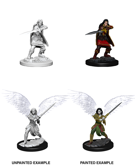 D&D - Female Aasimar Fighter (Nolzurs Marvelous Unpainted Miniatures)