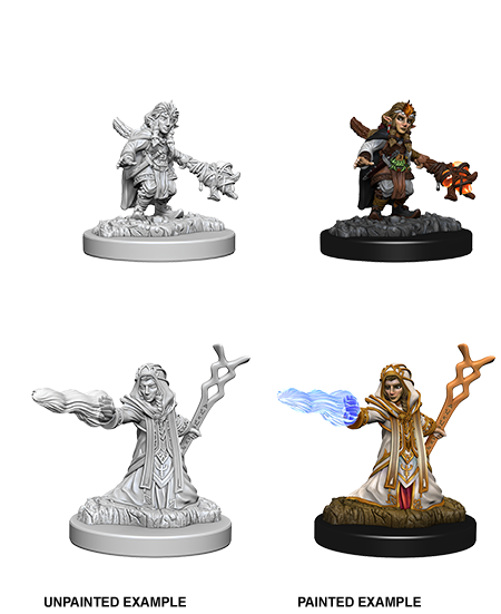 D&D - Female Gnome Wizard (Nolzurs Marvelous Unpainted Miniatures)