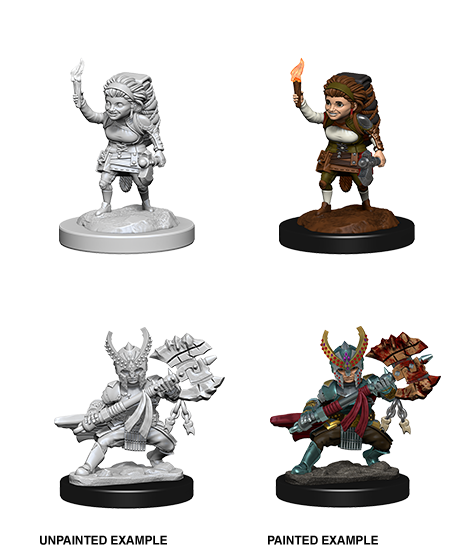 D&D - Female Halfling Fighter (Nolzurs Marvelous Unpainted Miniatures)