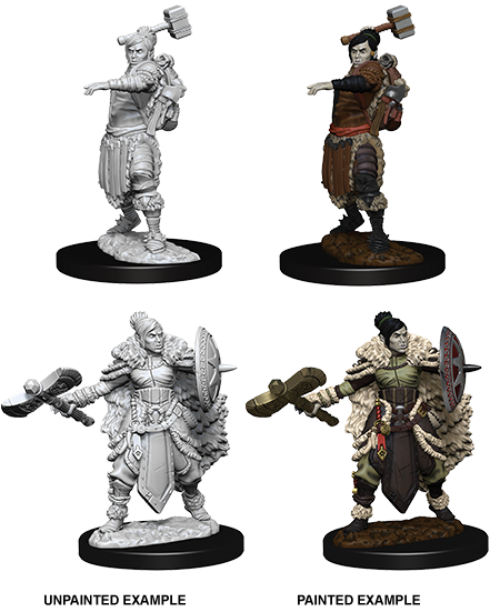 Half-Orc Barbarian - Female (D&D Nolzurs Marvelous Unpainted Miniatures)