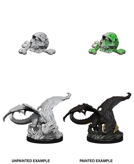 D&D - Black Dragon Wyrmling (Nolzurs Marvelous Unpainted Miniatures)