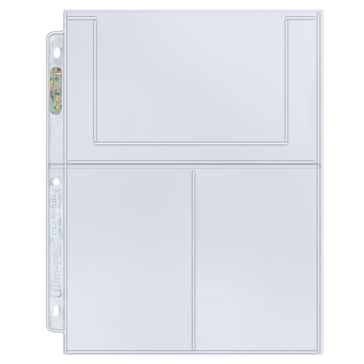 Ultra PRO Platinum Series 3-Pocket Pages - 4" x 6" (100 pack)