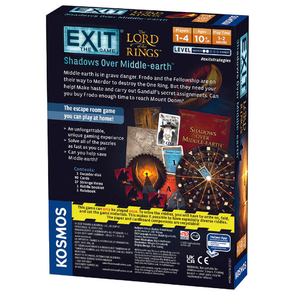 Exit: The Game - The Lord of the Rings: Shadows over Middle-earth