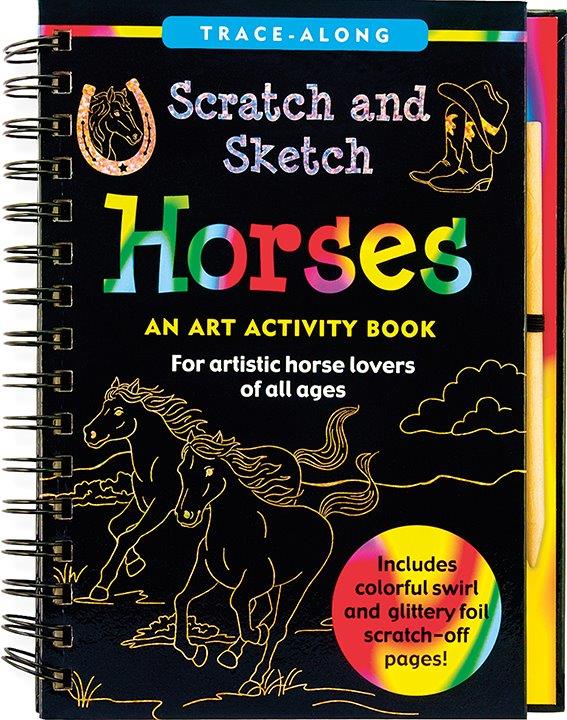 Peter Pauper Scratch & Sketch Horses
