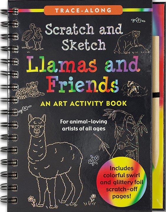 Peter Pauper Scratch & Sketch Llamas &