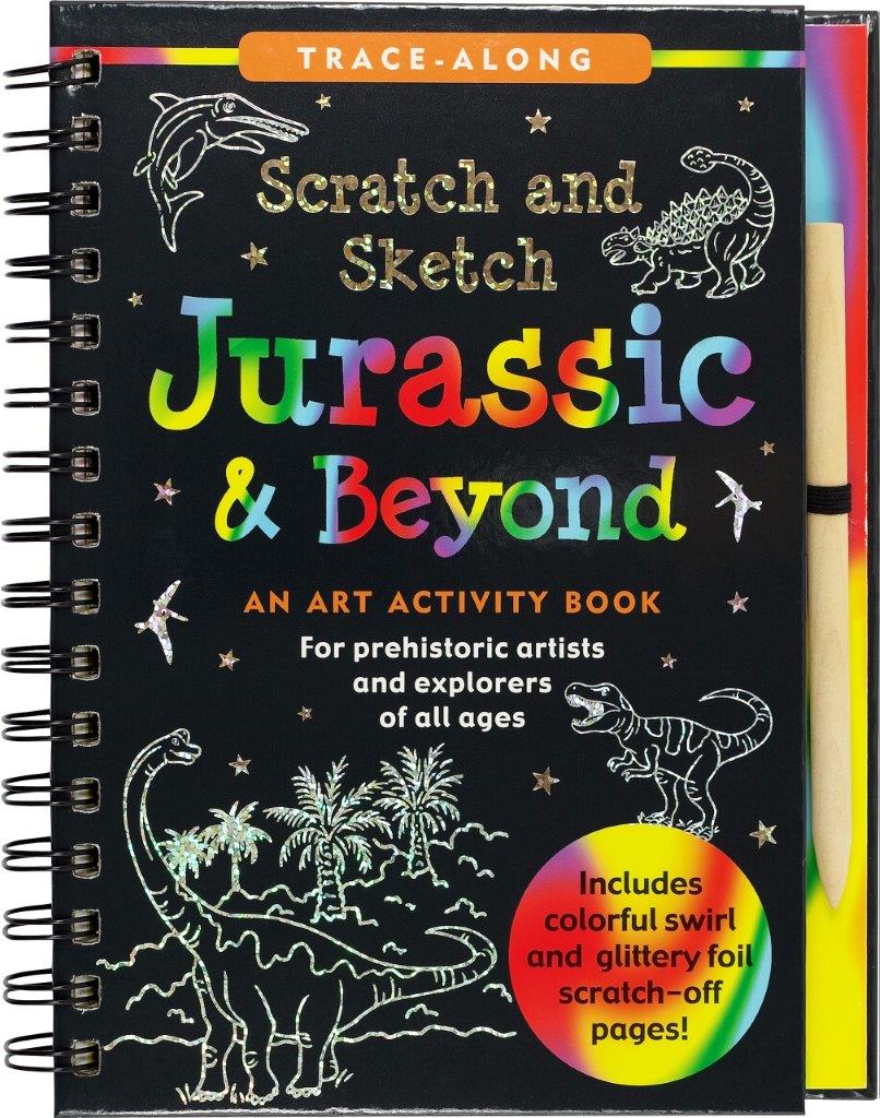 Peter Pauper Scratch & Sketch Jurassic Tal