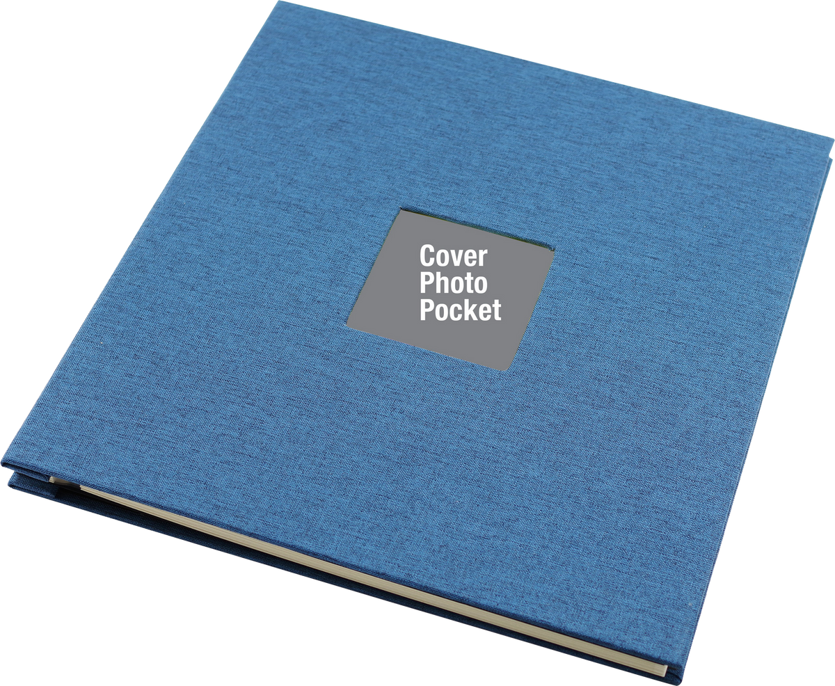 Blue Linen Photo Album (40 Self-Adhesive Pages) (Peter Pauper Press)