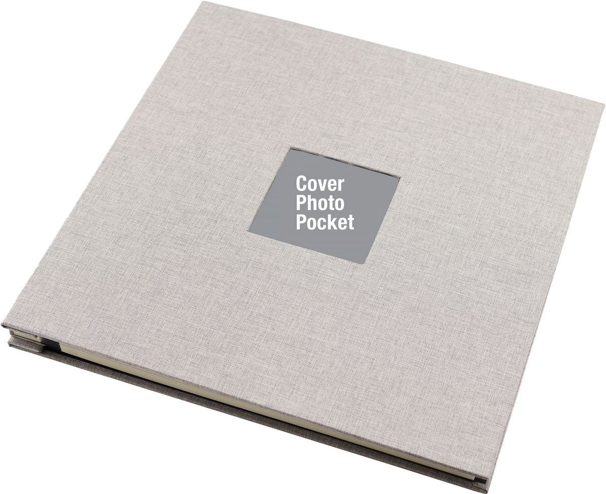 Grey Linen Photo Album (40 Self-Adhesive Pages) (Peter Pauper Press)
