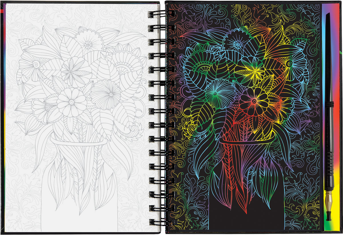 Extreme! Flowers Scratch & Sketch (Peter Pauper Press)