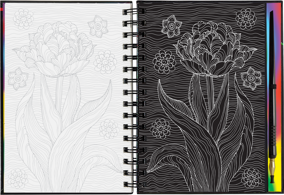 Extreme! Flowers Scratch & Sketch (Peter Pauper Press)
