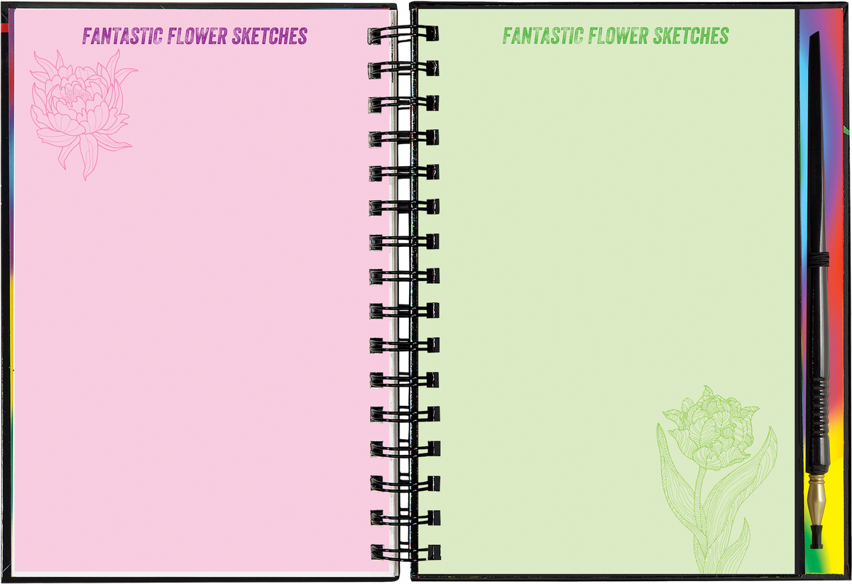 Extreme! Flowers Scratch & Sketch (Peter Pauper Press)