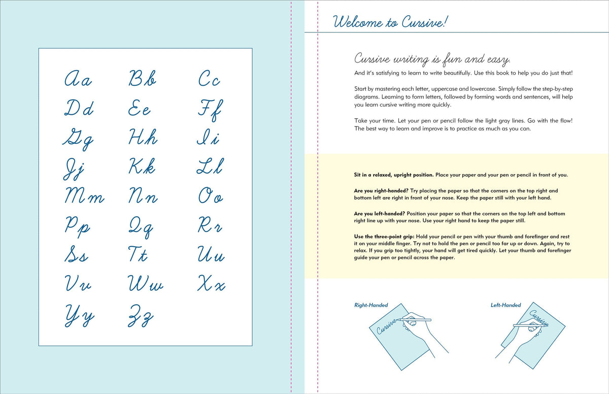 Peter Pauper Cursive Handwriting Workbook for Teens and Young Adults