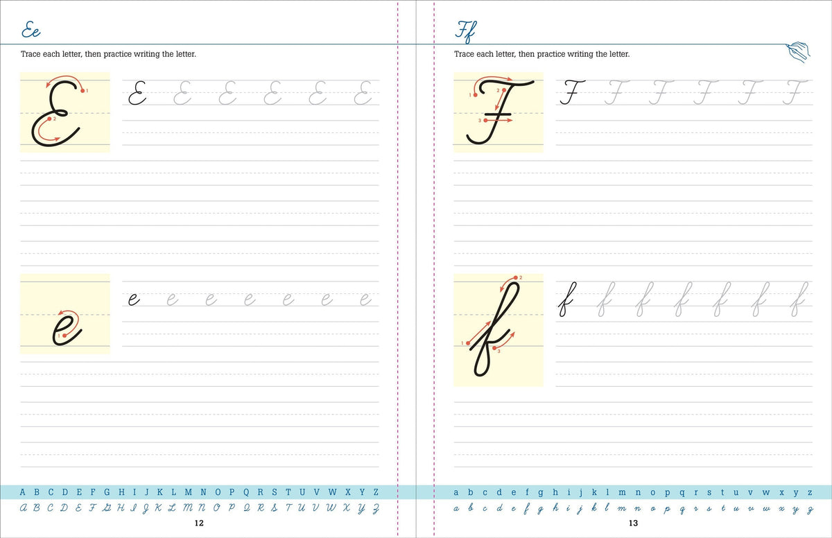 Peter Pauper Cursive Handwriting Workbook for Teens and Young Adults