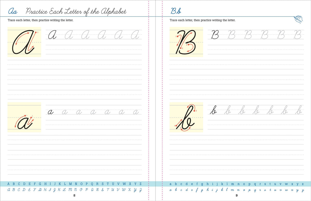 Peter Pauper Cursive Handwriting Workbook for Teens and Young Adults