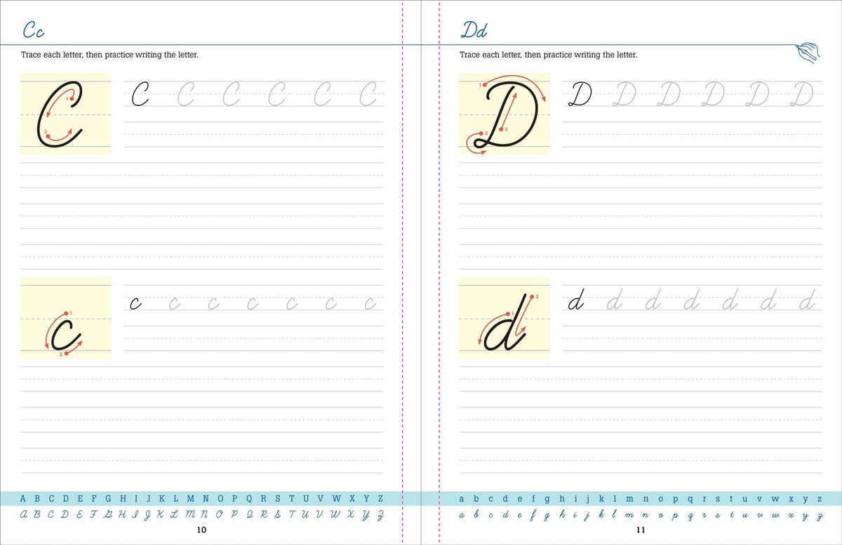 Peter Pauper Cursive Handwriting Workbook for Teens and Young Adults