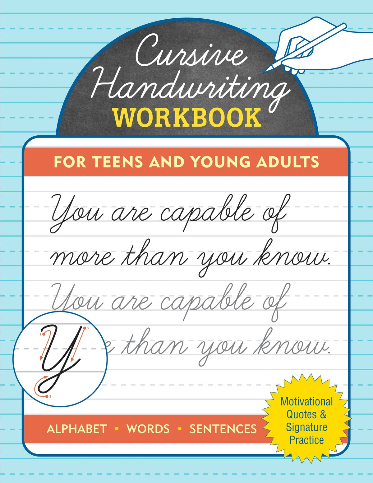 Peter Pauper Cursive Handwriting Workbook for Teens and Young Adults