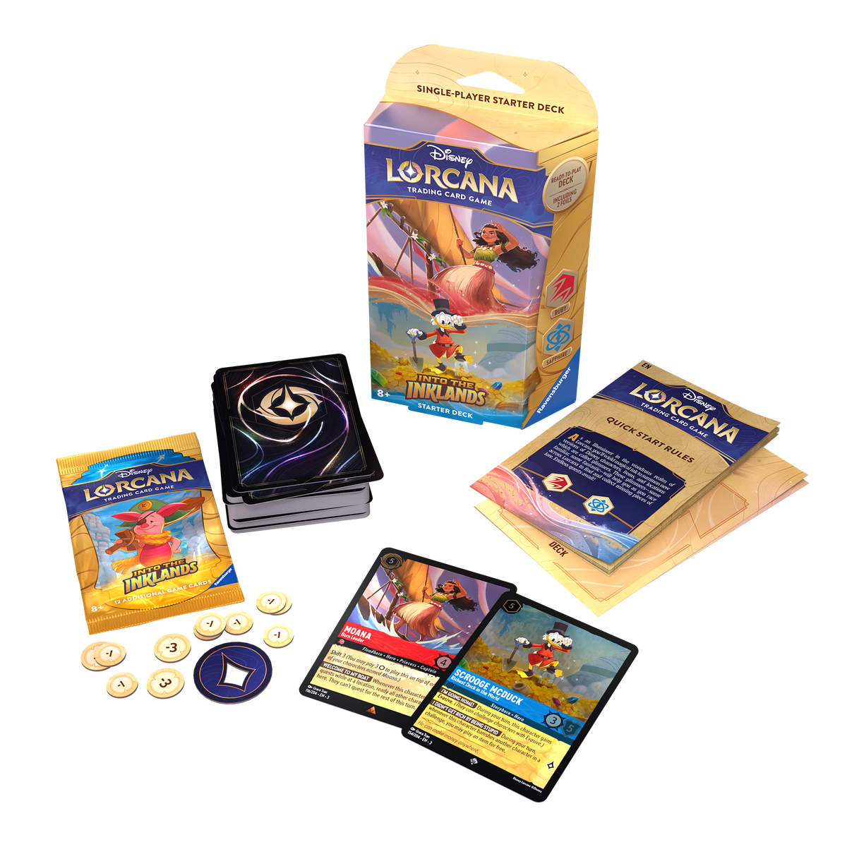 Disney Lorcana TCG: Into The Inklands - Starter Deck (Ruby & Sapphire)