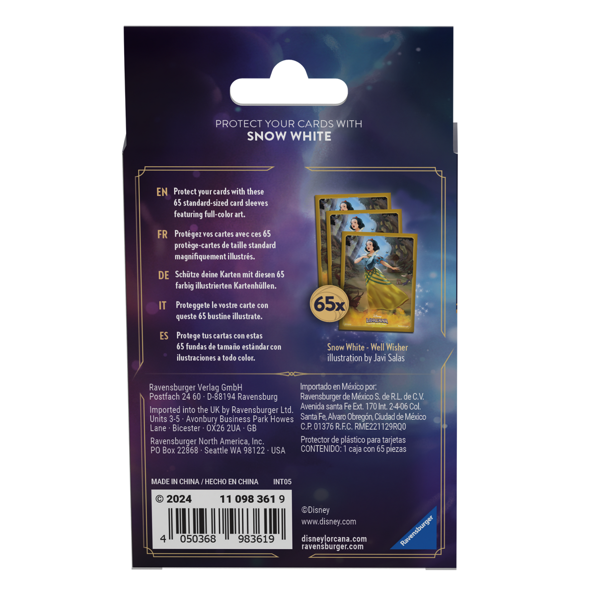 Disney Lorcana TCG: Card Sleeves - Snow White, Well Wisher (Enchanted)