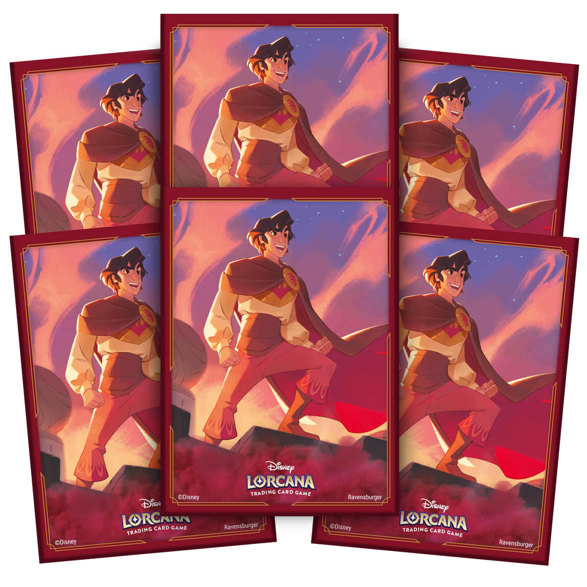 Disney Lorcana TCG: Card Sleeves - Aladdin, Heroic Outlaw