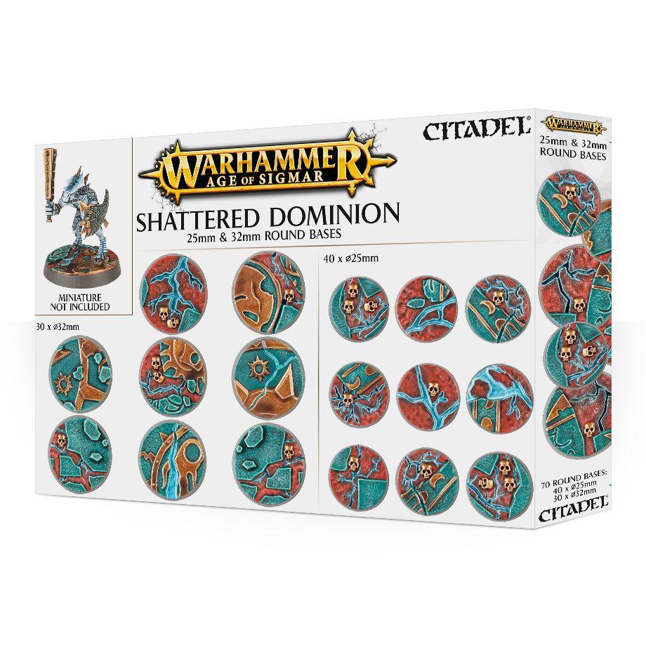 Shattered Dominion: 25 & 32mm Round Bases (Warhammer: Age of Sigmar)