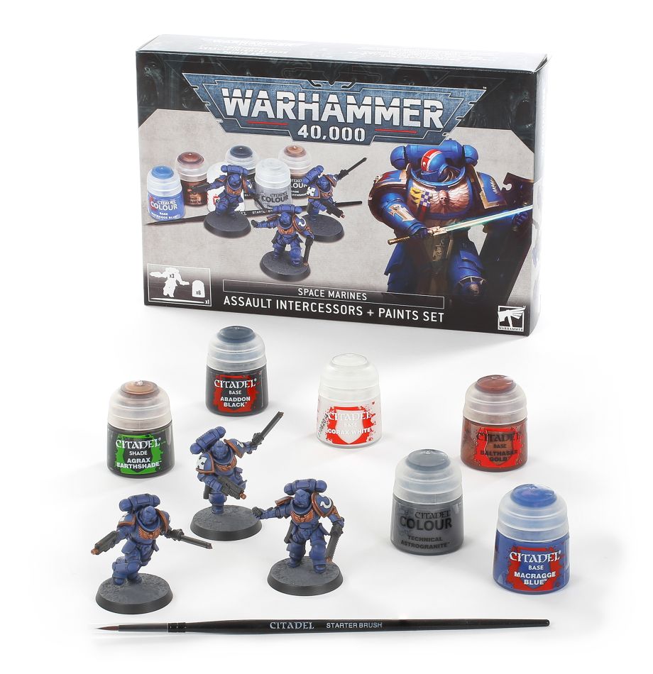 Space Marines - Assault Intercessors + Paint Set (Warhammer 40000)