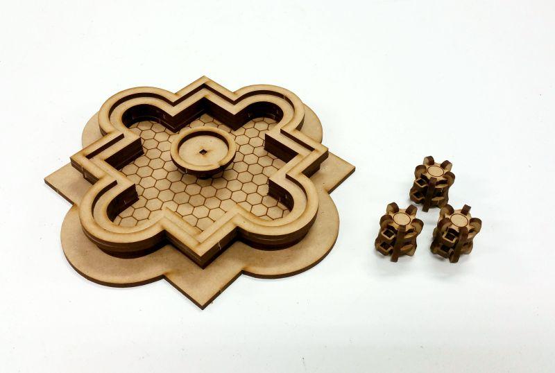 Miniature Scenery - Oasis Fountain With Barrels