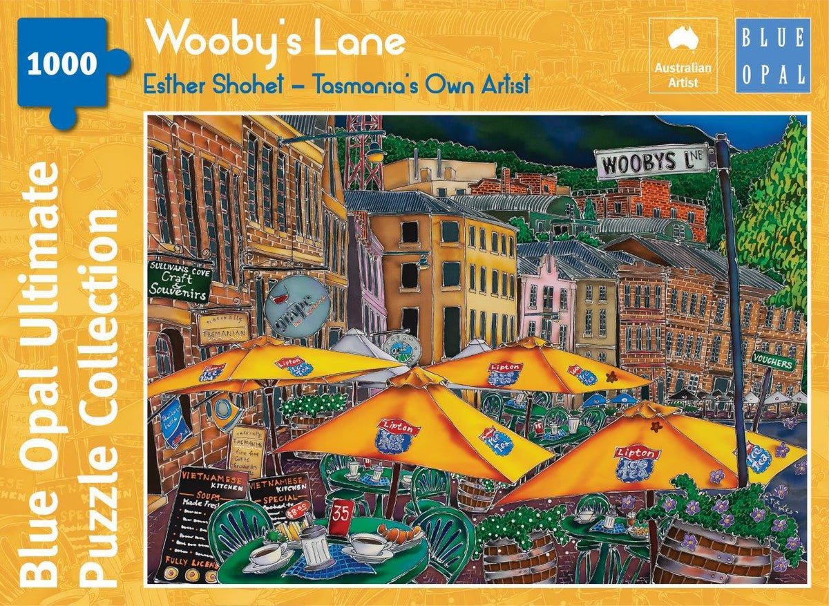 Blue Opal Esther Shohet Wooby's Lane 1000pc Puzzle
