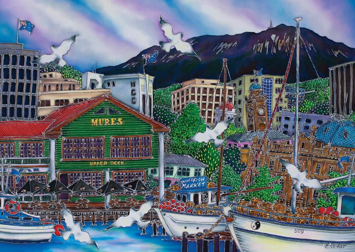 Blue Opal Esther Shohet Mures at the Docks 1000pc Puzzle