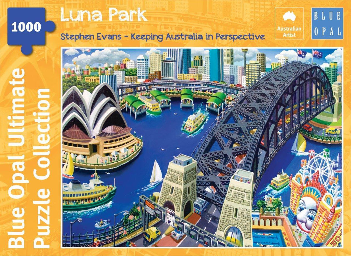 Blue Opal Stephen Evans Luna Park 1000pc Puzzle