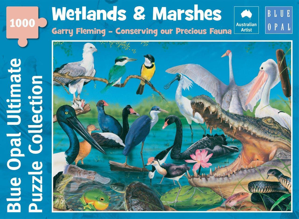 Garry Fleming: Wetlands & Marshes 1000pc (Blue Opal Puzzle)
