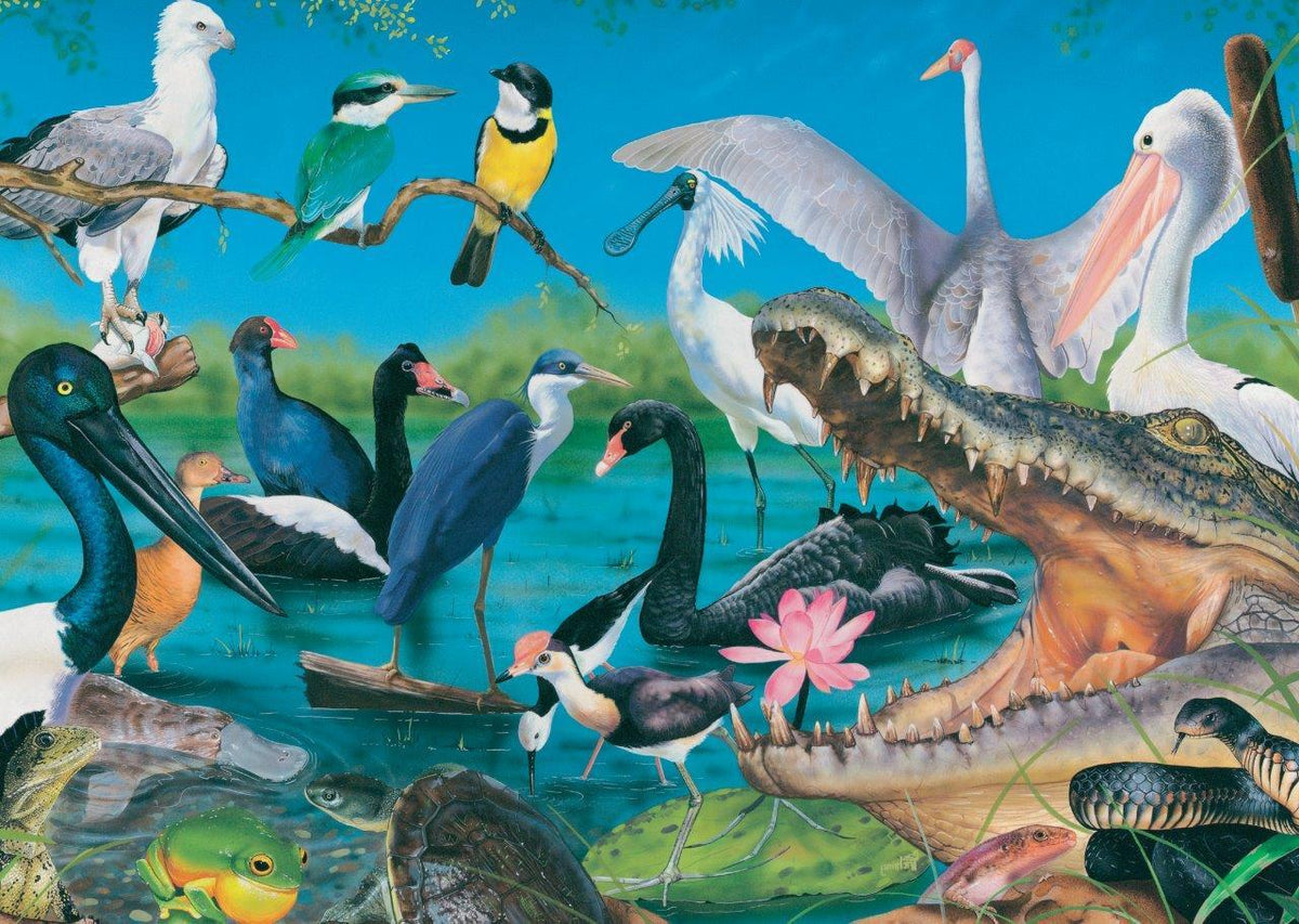 Garry Fleming: Wetlands & Marshes 1000pc (Blue Opal Puzzle)