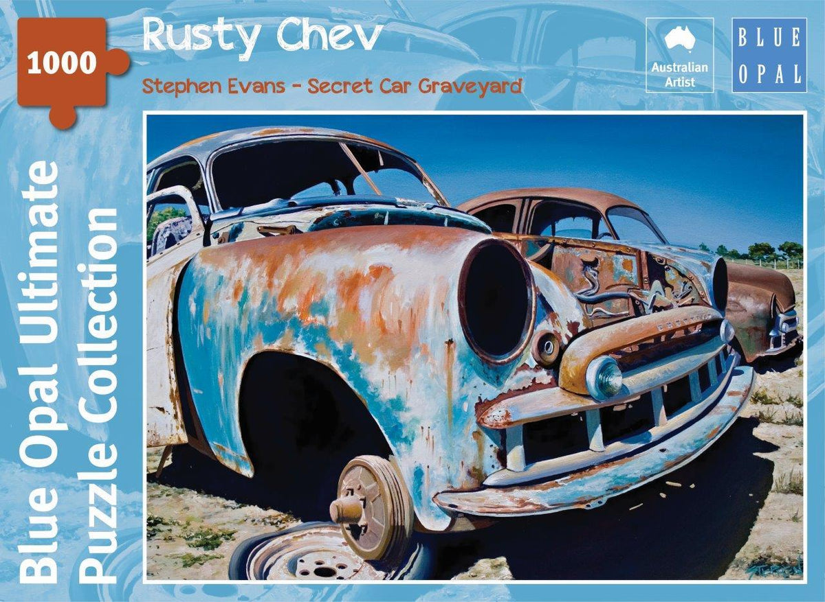Stephen Evans: Rusty Chev 1000pc (Blue Opal Ultimate Puzzle)