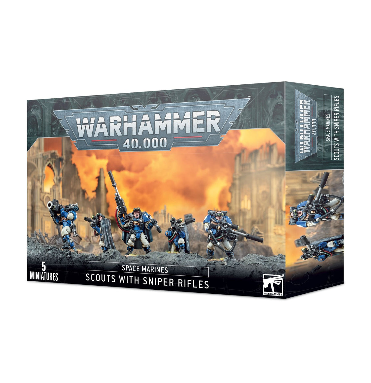 Space Marines - Scouts with Sniper Rifles (Warhammer 40000)