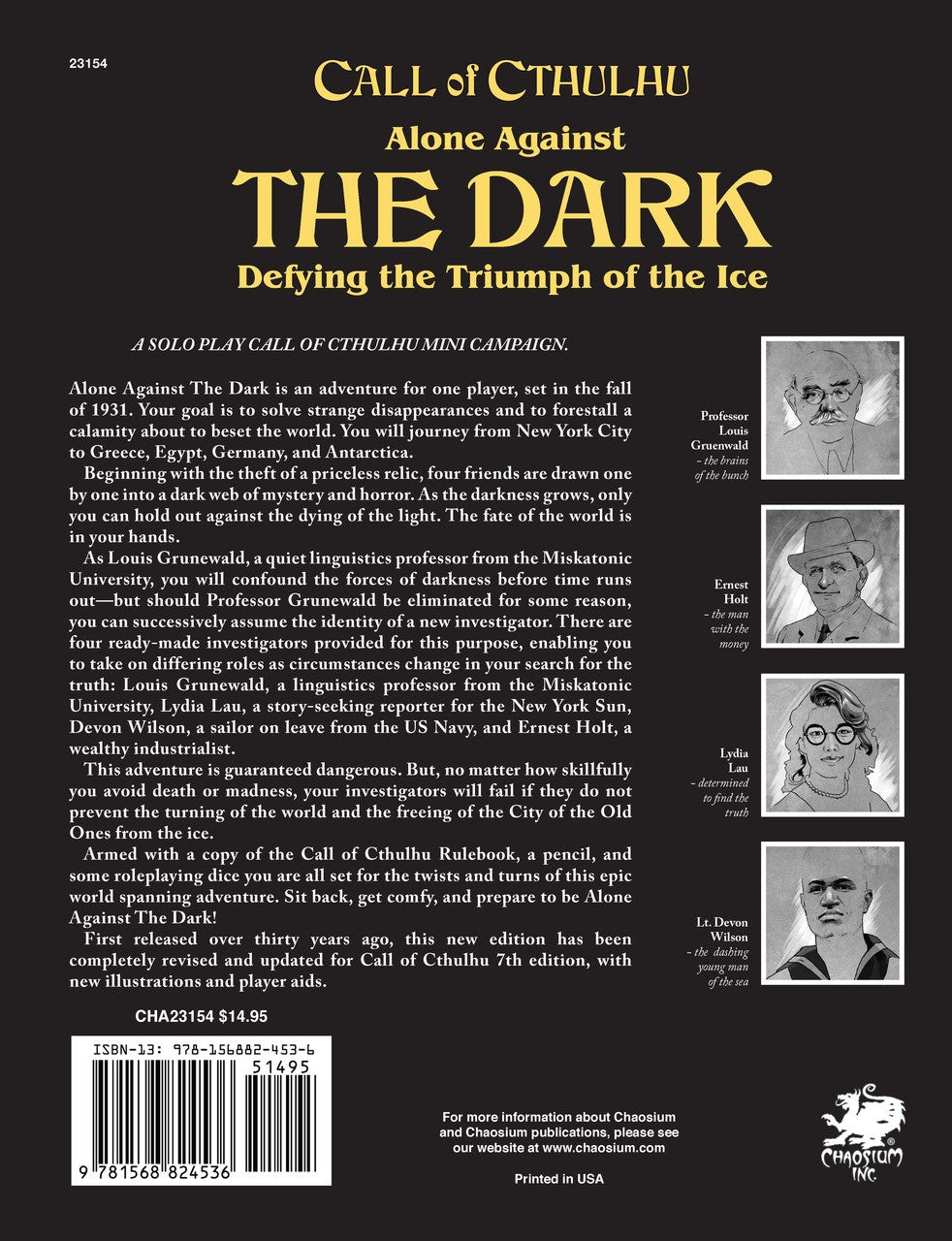 Call of Cthulhu: Alone Against the Dark