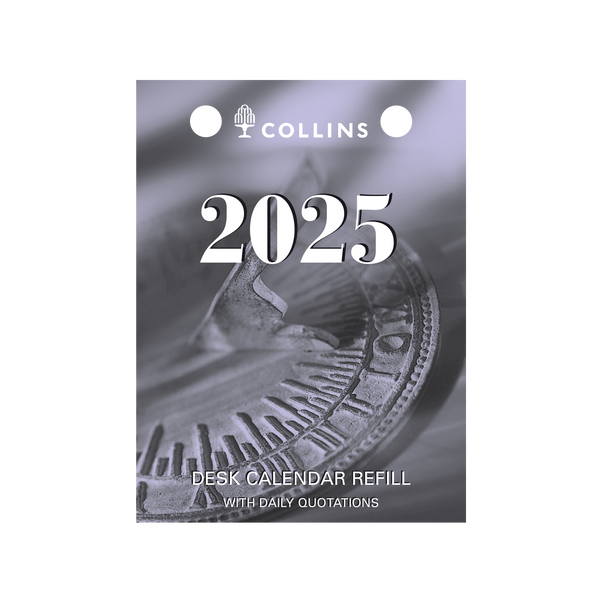 Collins 2025 Desk Calendar Refill DCRT 76X102mm DTP Top Punch