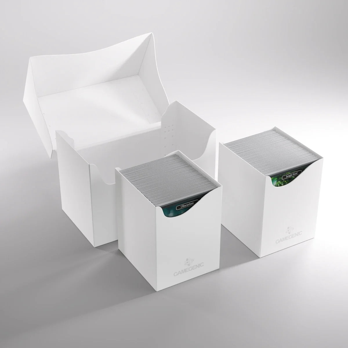 Gamegenic Double Deck Holder 200+ XL Deck Box - White